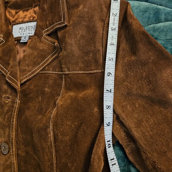 Brown Suede Blazer - Picture 7 of 9